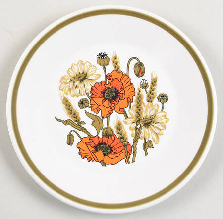 Poppy Bread & Butter Plate