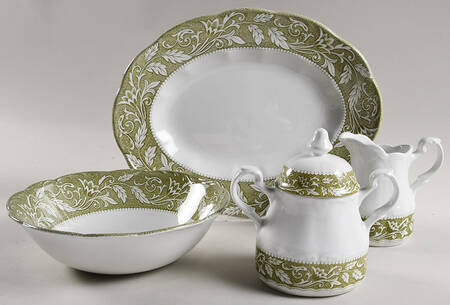 Renaissance Green 5 Piece Hostess Set