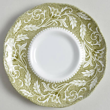 Renaissance Green Saucer for Flat Cup