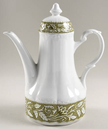 Renaissance Green Coffee Pot & Lid