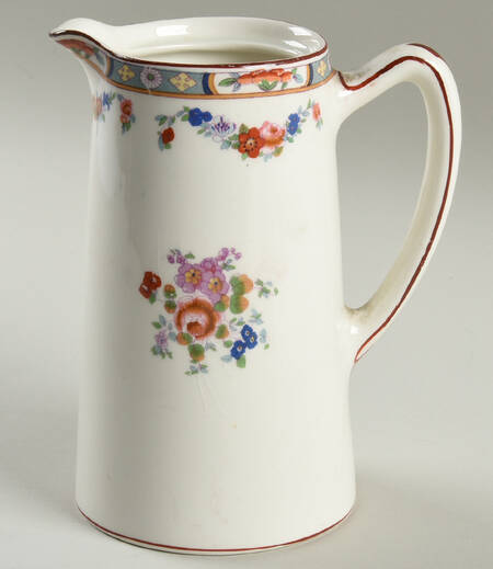 Richmond (White Background) Mini Coffee Pot No Lid