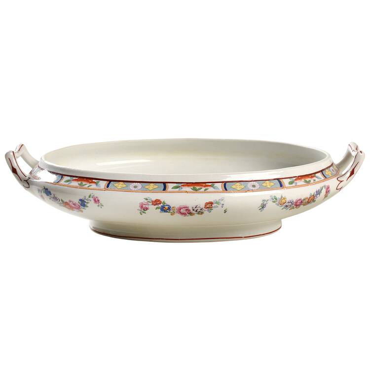 Richmond (White Background) Oval Vegetable No Lid