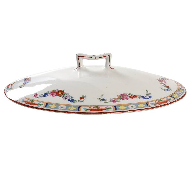 Richmond (White Background) Lid for Oval Vegetable