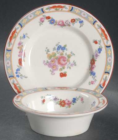 Richmond (White Background) Ramekin & Saucer Set