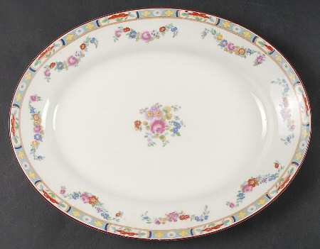 Richmond (White Background) 12" Oval Serving Platter