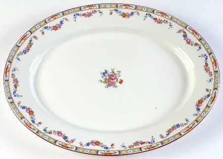 Richmond (White Background) 17" Oval Serving Platter