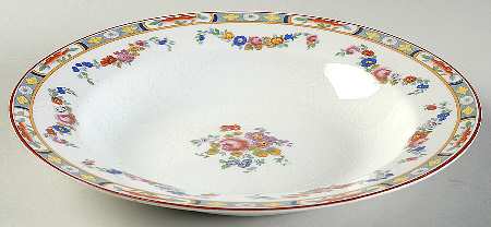 Richmond (White Background) Large Rim Soup Bowl