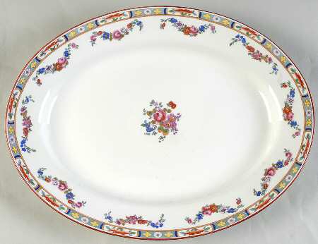 Richmond (White Background) 14" Oval Serving Platter