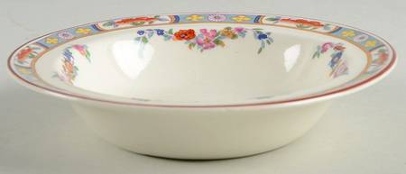 Richmond (White Background) Rim Fruit/Dessert (Sauce) Bowl