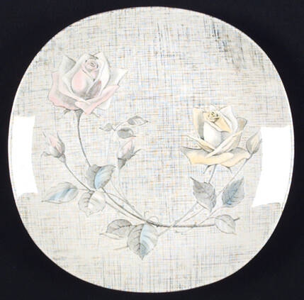 Rose Duet Bread & Butter Plate