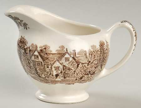 Romantic England Brown (Older, Cream) Creamer