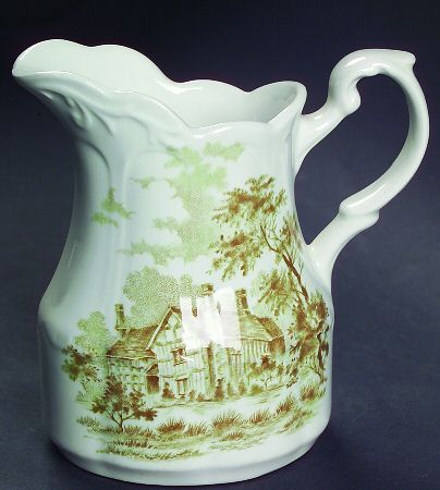 Romantic England Green Creamer