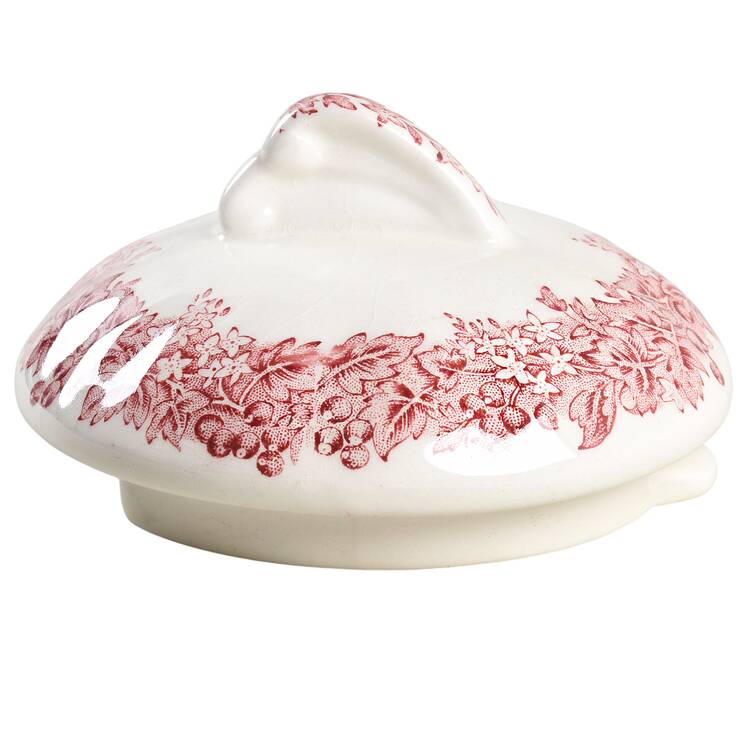 Romantic England Red (Shield-No Dishwash Marking) Lid for Teapot