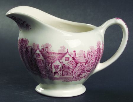Romantic England Red (Shield-No Dishwash Marking) Creamer