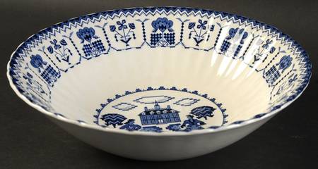 Sampler Blue 8" Round Vegetable Bowl