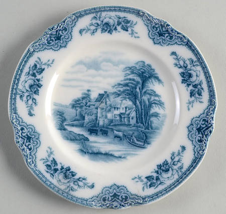 Sandown, The Blue Bread & Butter Plate