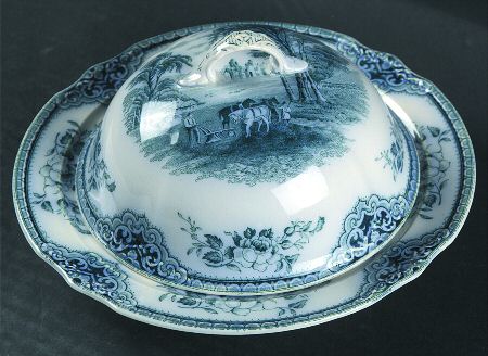 Sandown, The Blue Round Covered Butter