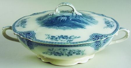 Sandown, The Blue Round Covered Vegetable