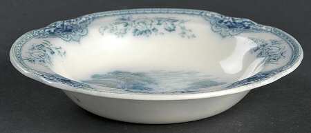 Sandown, The Blue Rim Fruit/Dessert (Sauce) Bowl