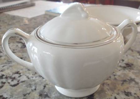 Silver Baroque Sugar Bowl & Lid