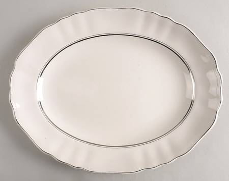 Silver Baroque 14" Oval Serving Platter