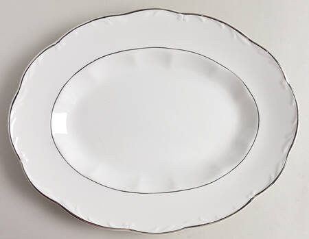 Silver Baroque 12" Oval Serving Platter