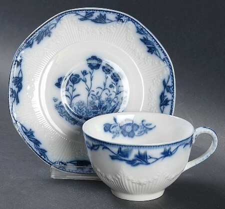Stafford Flat Cup & Saucer Set
