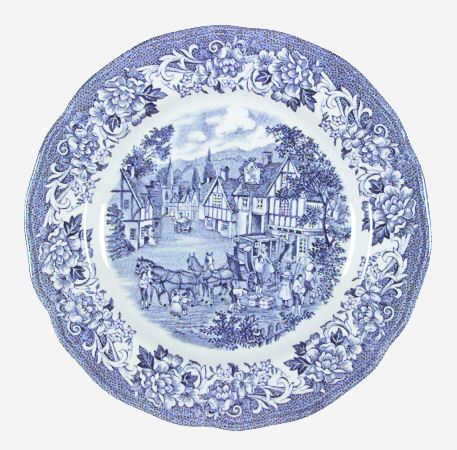 Stratford Stage Blue Dessert/Pie Plate