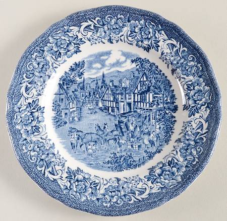 Stratford Stage Blue Bread & Butter Plate
