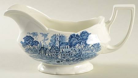 Stratford Stage Blue Gravy Boat