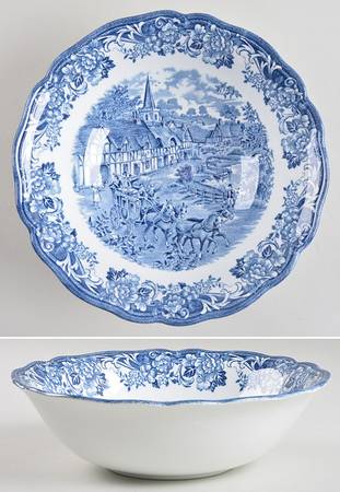 Stratford Stage Blue 8" Round Vegetable Bowl