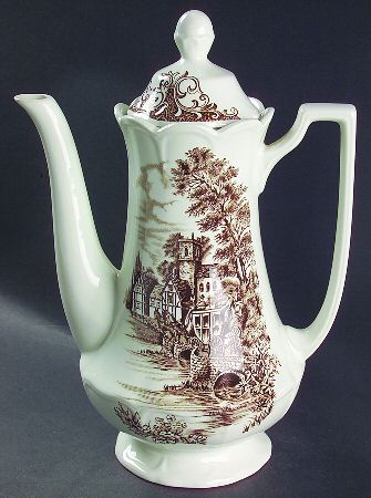 Stratford Stage Brown Coffee Pot & Lid