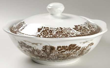 Stratford Stage Brown Round Covered Vegetable