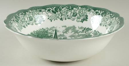 Stratford Stage Green 8" Round Vegetable Bowl