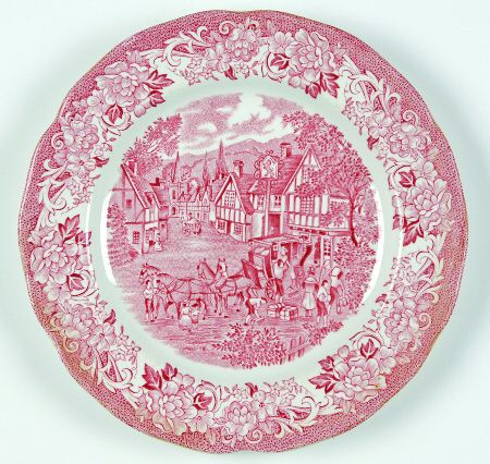 Stratford Stage Pink Dessert/Pie Plate