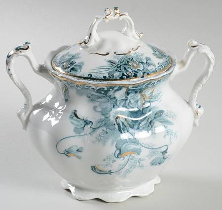 Sweet Pea Sugar Bowl & Lid