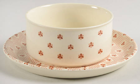 Tapestry Brown Gravy Boat & Underplate