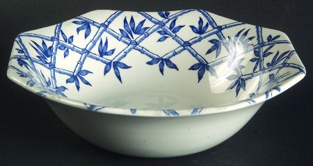 Trellis Blue Coupe Cereal Bowl