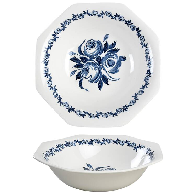 Trio Blue 8" Round Vegetable Bowl
