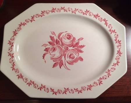 Trio Pink 12" Oval Serving Platter