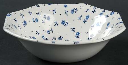 Vanity Fair Blue Coupe Cereal Bowl