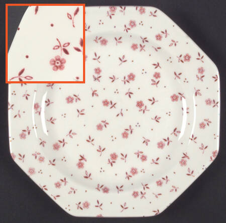 Vanity Fair Pink Dessert/Pie Plate