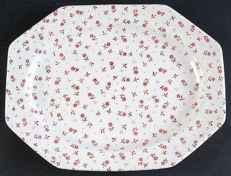 Vanity Fair Pink 12" Oval Serving Platter