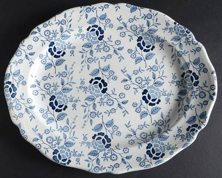 Victoria Blue 12" Oval Serving Platter