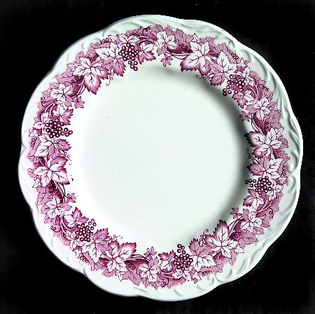 Vine Red (Pink) Dessert/Pie Plate