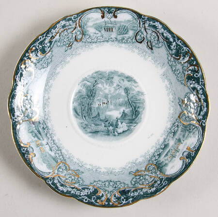 Virginia Teal Green Saucer