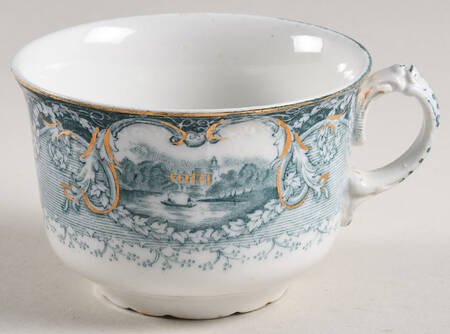 Virginia Teal Green Flat Cup