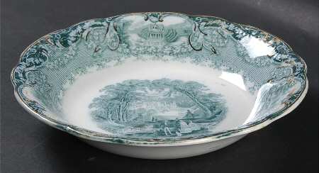 Virginia Teal Green Coupe Soup Bowl