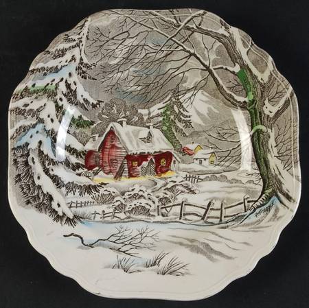 Welcome Home (Cream Background) Square Dessert Plate