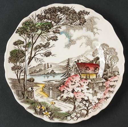 Welcome Home (Cream Background) Bread & Butter Plate